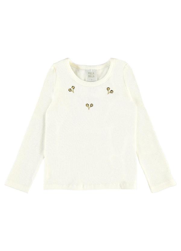 Blusa Ribana com Elastano Leve Bege