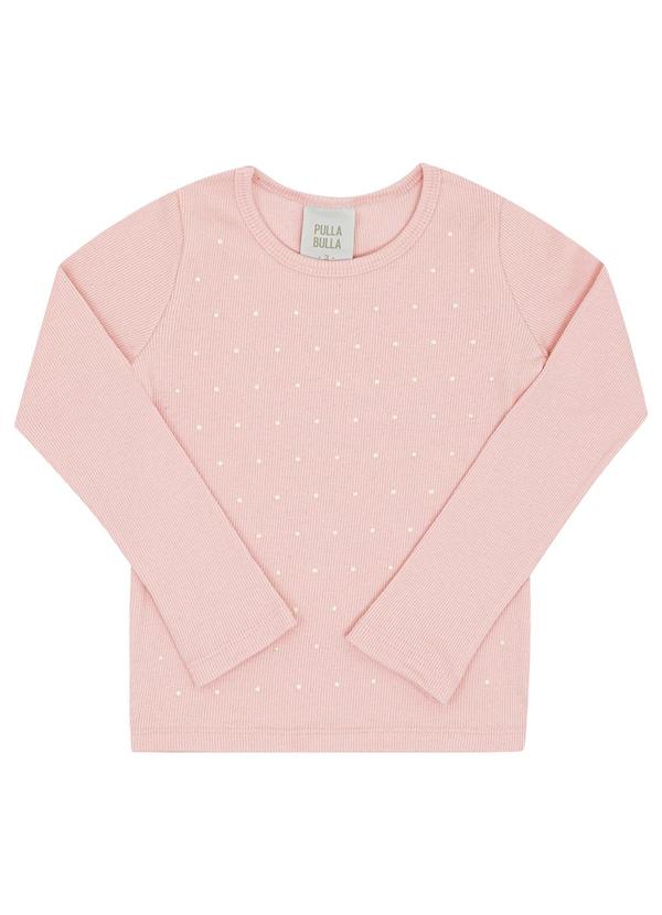 Blusa Ribana com Elastano Leve Rosa