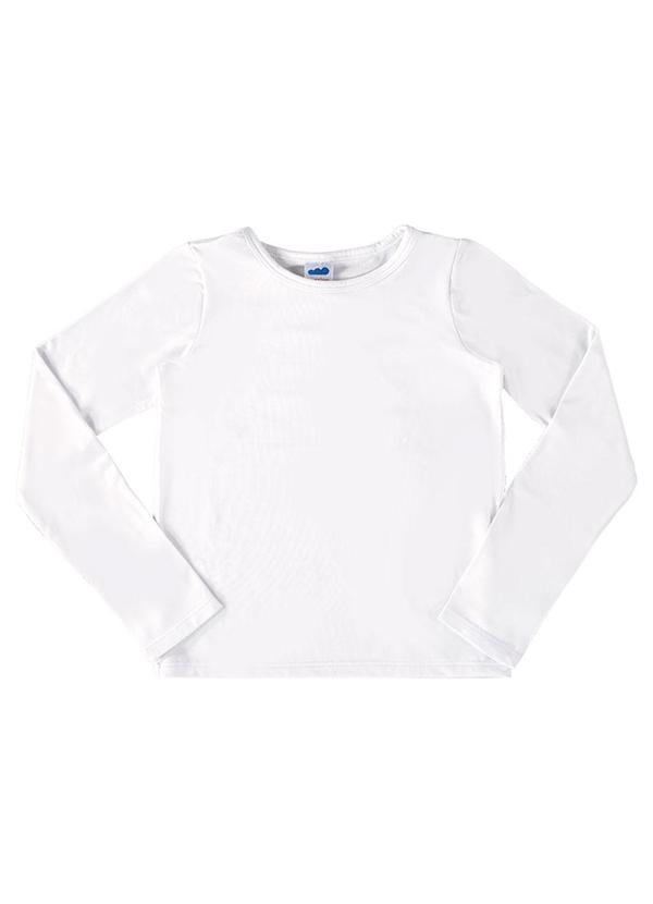Blusa Unissex Malha Térmica Felpada Branco