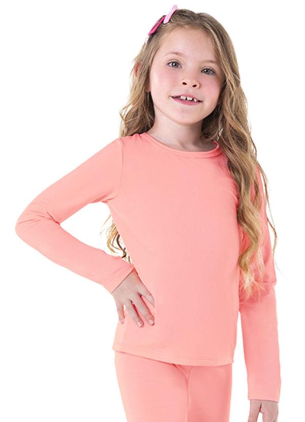 Blusa Unissex Malha Térmica Felpada Rosa