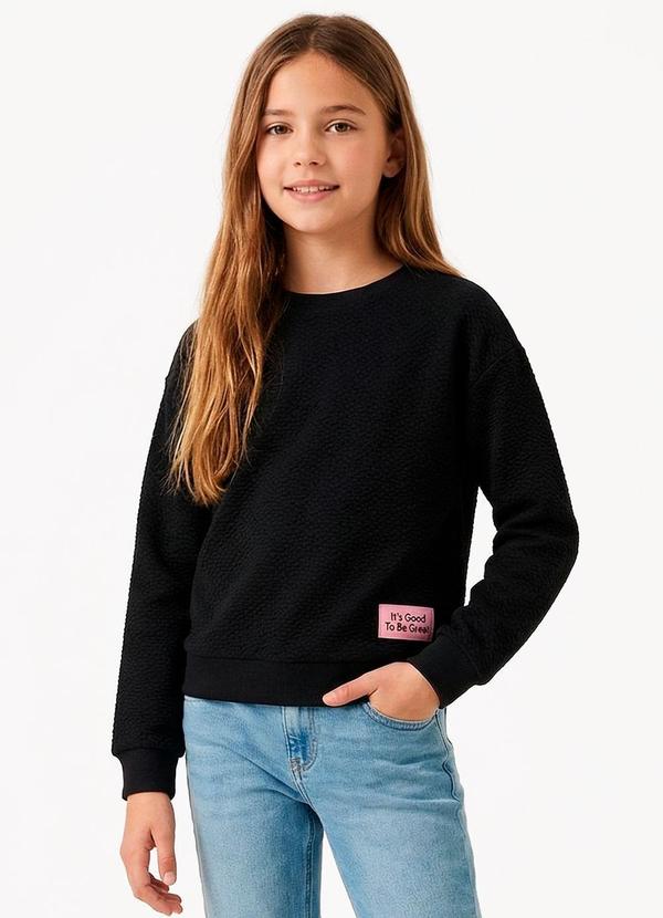 Casaco Infantil Feminino Preto