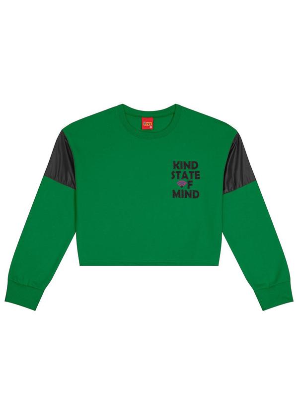 Vista 2 Casaco Infantil Menina Verde Kyly Kyly