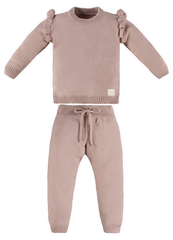 Conjunto Infantil Menina Blusão e Calça Rosa