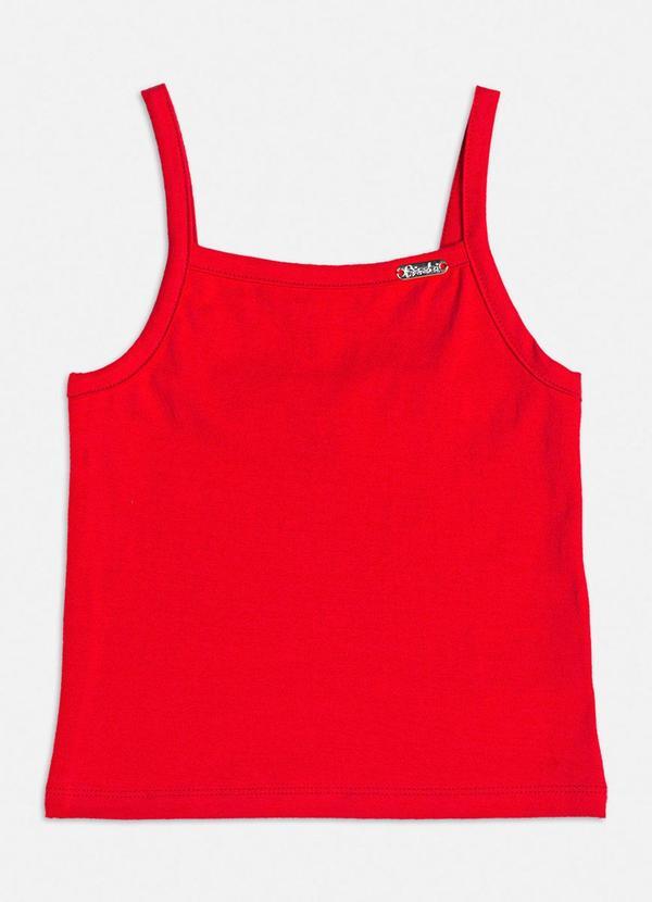 Regata Básica Vermelha de Alça Vermelho