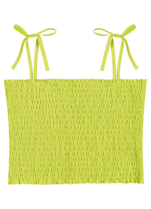 Vista 2 Blusa Boxy Menina Amarela Amora Amora