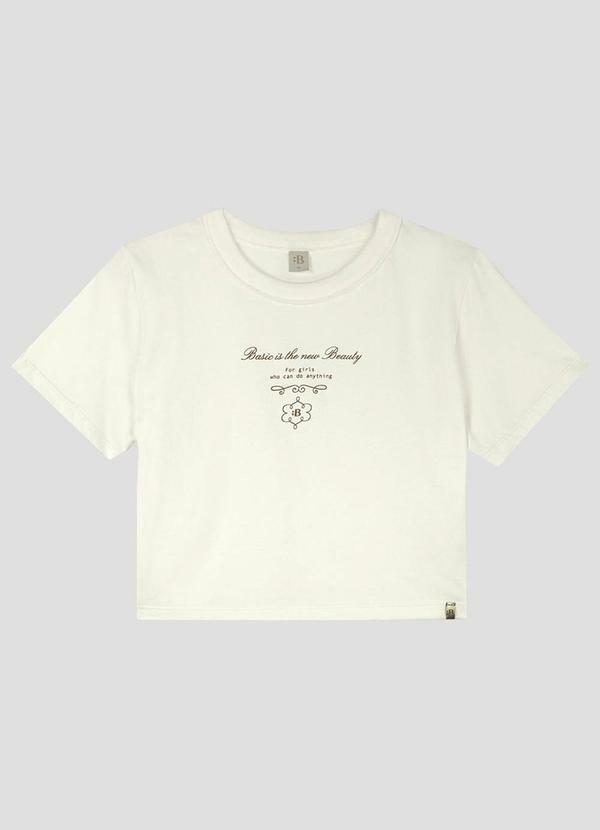 Blusa Juvenil Feminina Meia Malha Bege