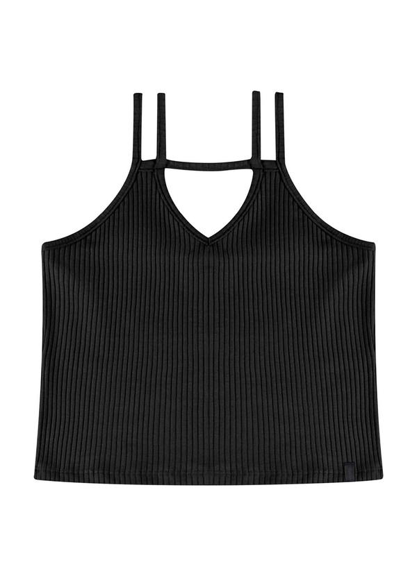 Blusa Juvenil para Menina Preto