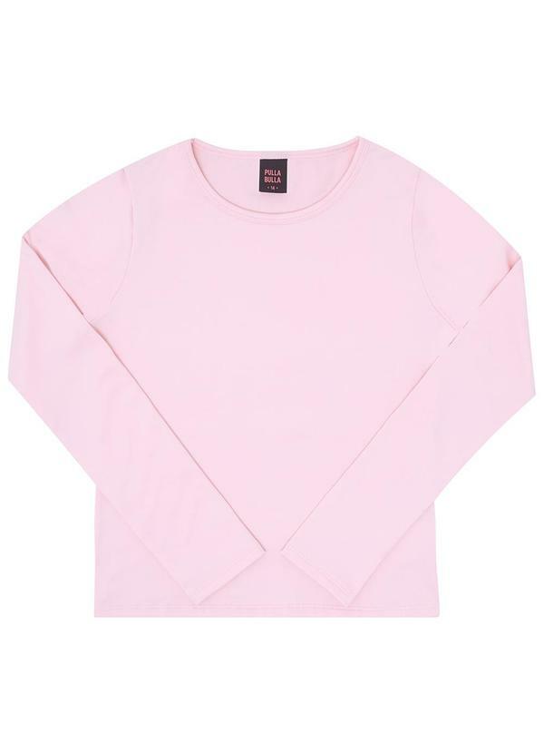 Vista 2 Blusa Malha Térmica Rosa Pulla Bulla Pulla Bulla