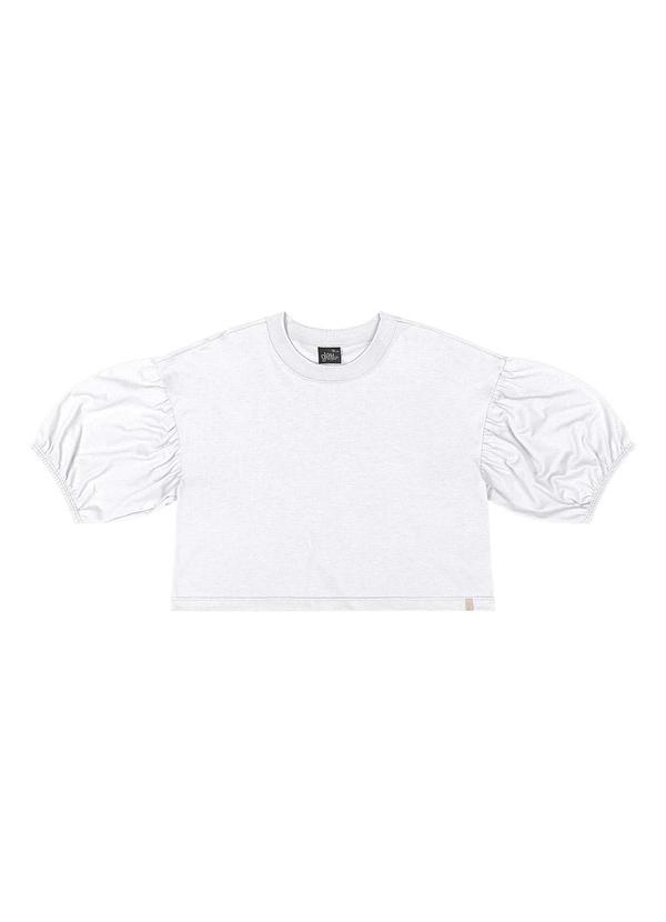 Vista 2 Blusa Manga Longa Juvenil Branco Gloss Gloss