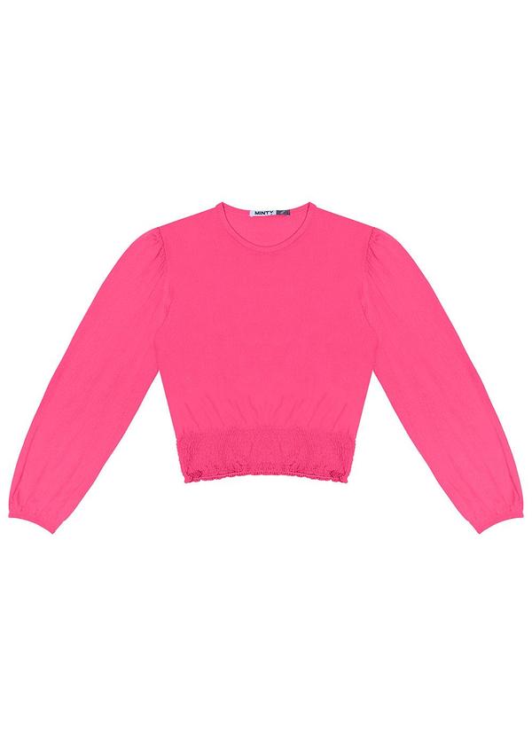 Blusão Juvenil Feminino Manga Longa Rosa