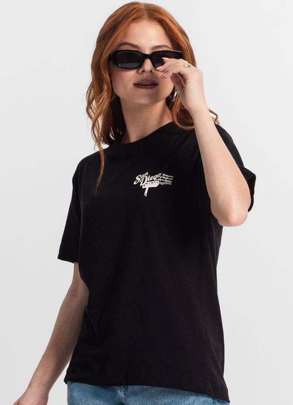Vista 2 T-Shirt Juvenil Feminina Preto MINTY MINTY