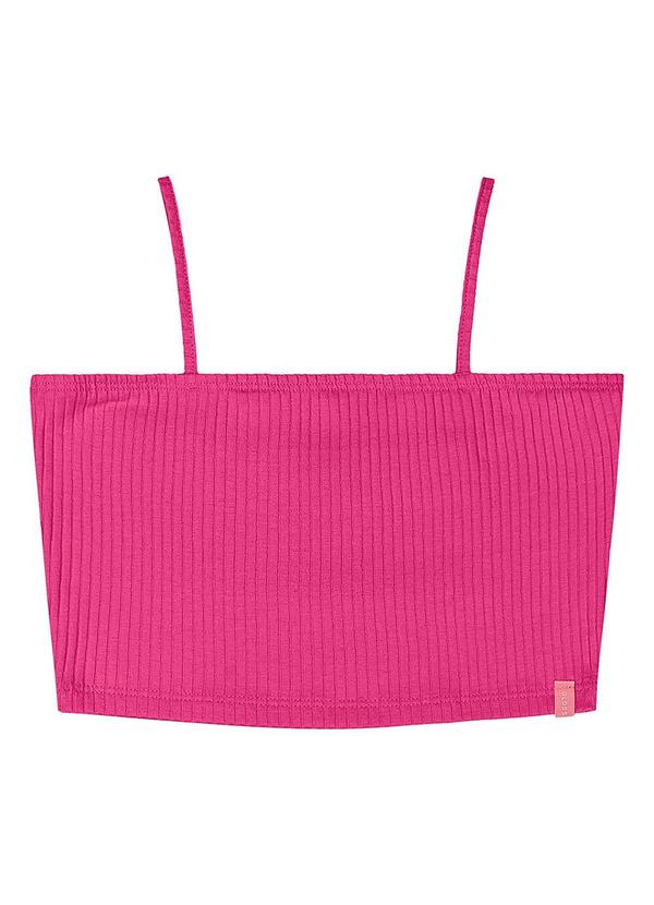 Vista 2 Top Ribana Canelada Juvenil Rosa Gloss Gloss