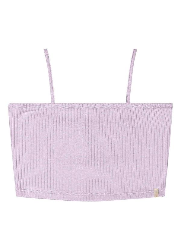 Vista 2 Top Ribana Canelada Juvenil Roxo Gloss Gloss