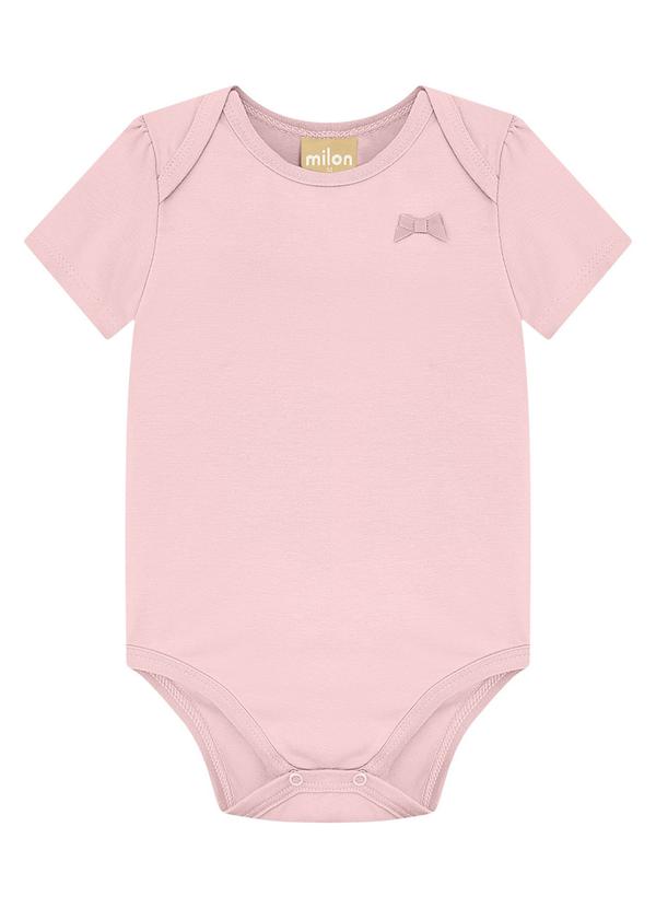 Body Bebê Menina Básico Rosa