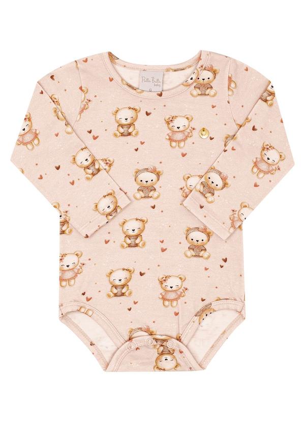 Body Bebe Menina Cotton Leve Rosa