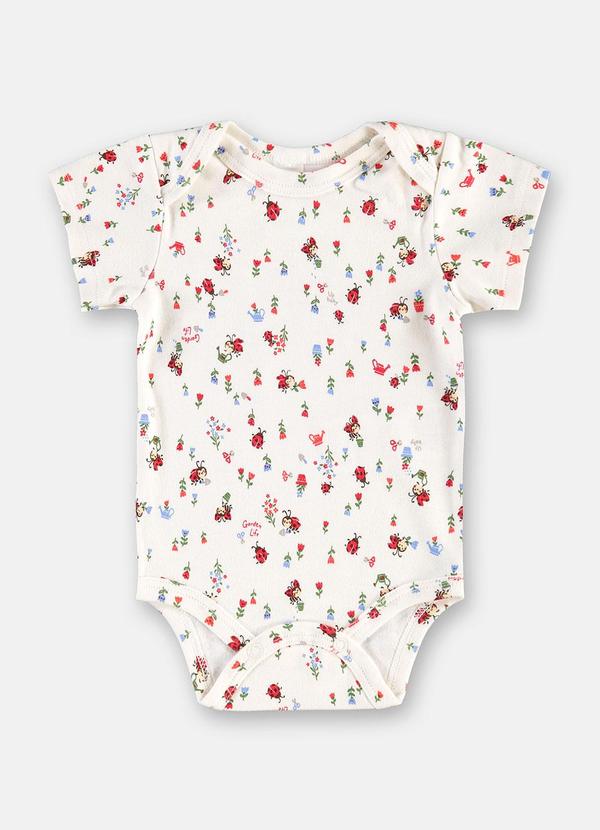 Body Bebê Menina Suedine Estampado