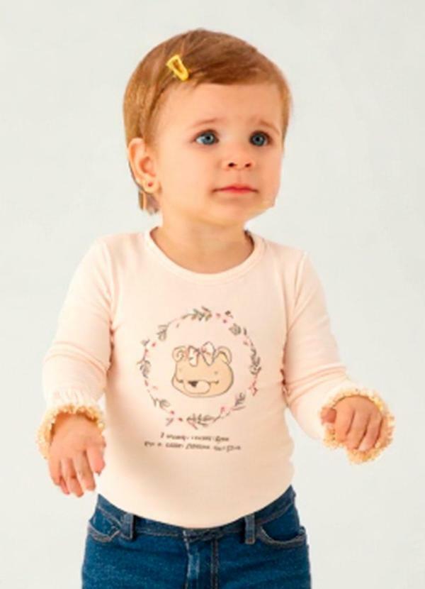 Body Cotton Leve Rosa