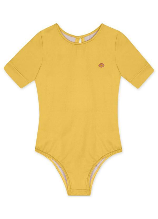 Vista 2 Body Curto Thermo Dry Infantil Feminino Amarelo Lilica Ripilica Lilica Ripilica