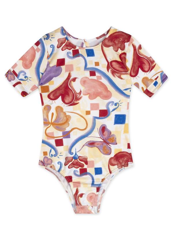 Body Curto Thermo Dry Infantil Feminino Bege