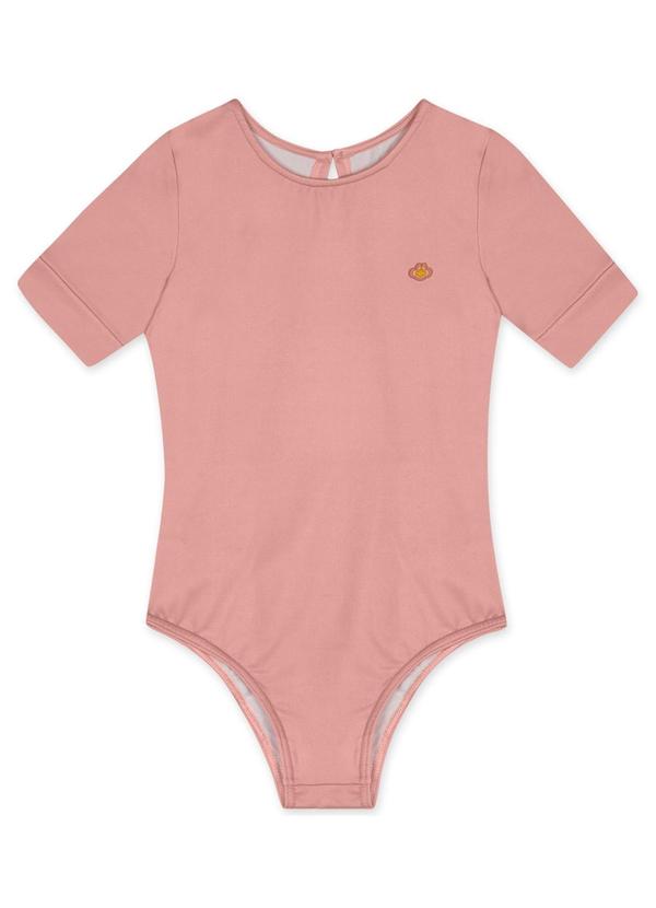 Vista 2 Body Curto Thermo Dry Infantil Feminino Rosa Lilica Ripilica Lilica Ripilica