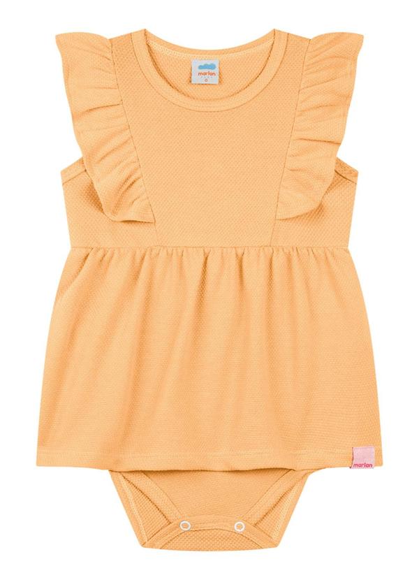 Vista 2 Body em Cotton Bee Honey Laranja Marlan Marlan