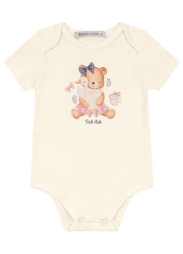 Body Feminino em Cotton Leve Bege