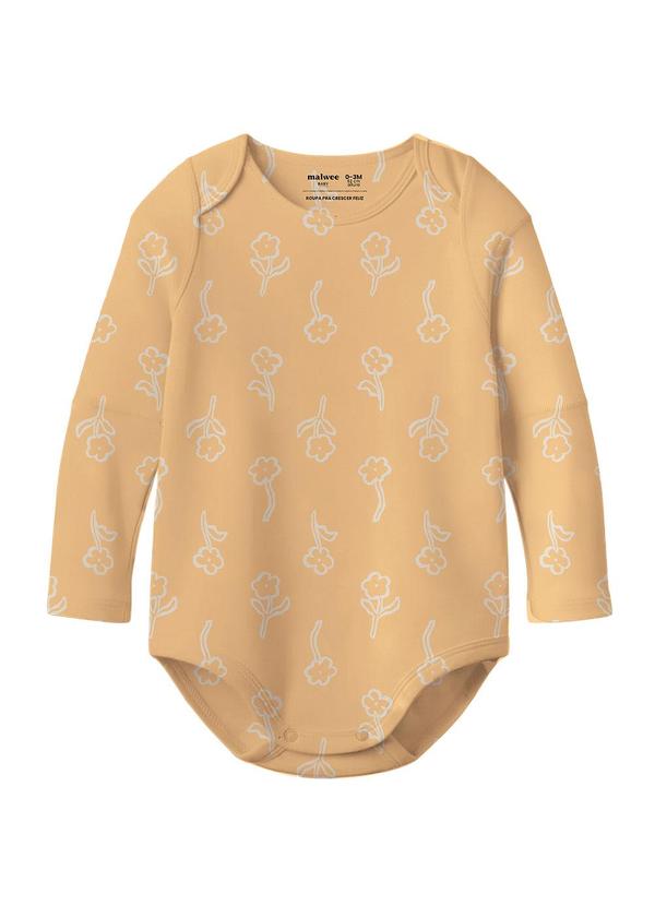Body Floral Amarelo