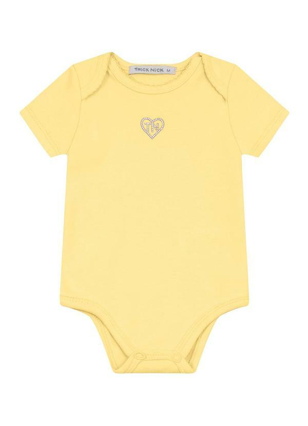 Vista 2 Body Infantil Feminino Amarelo Trick Nick Trick Nick
