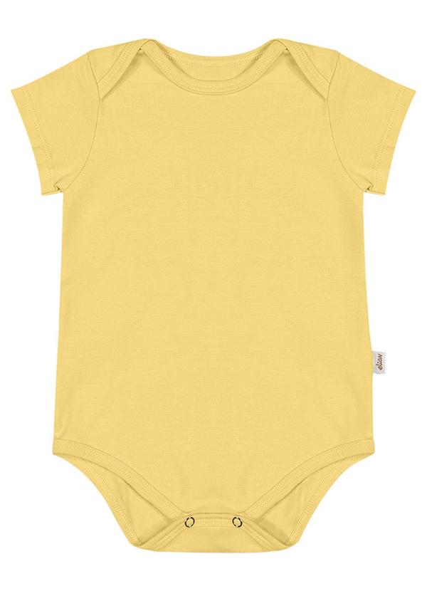 Body Infantil Unissex Básico Elian Amarelo