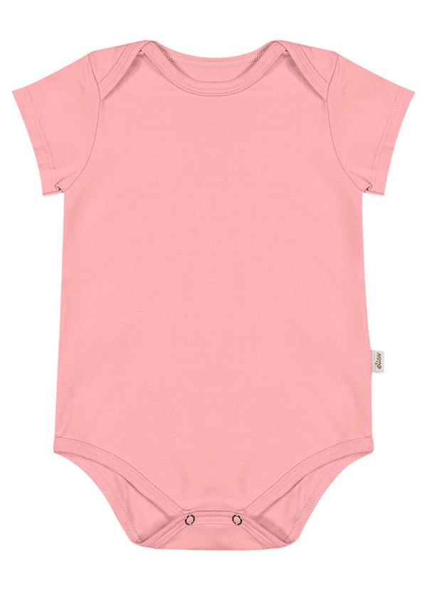 Body Infantil Unissex Básico Elian Rosa