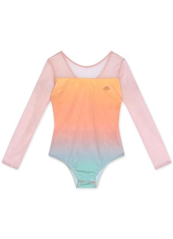 Vista 2 Body Manga Longa Infantil Feminino Rosa Lilica Ripilica Lilica Ripilica