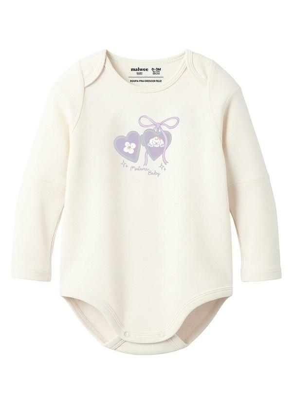 Body Medalha de Coração Off White