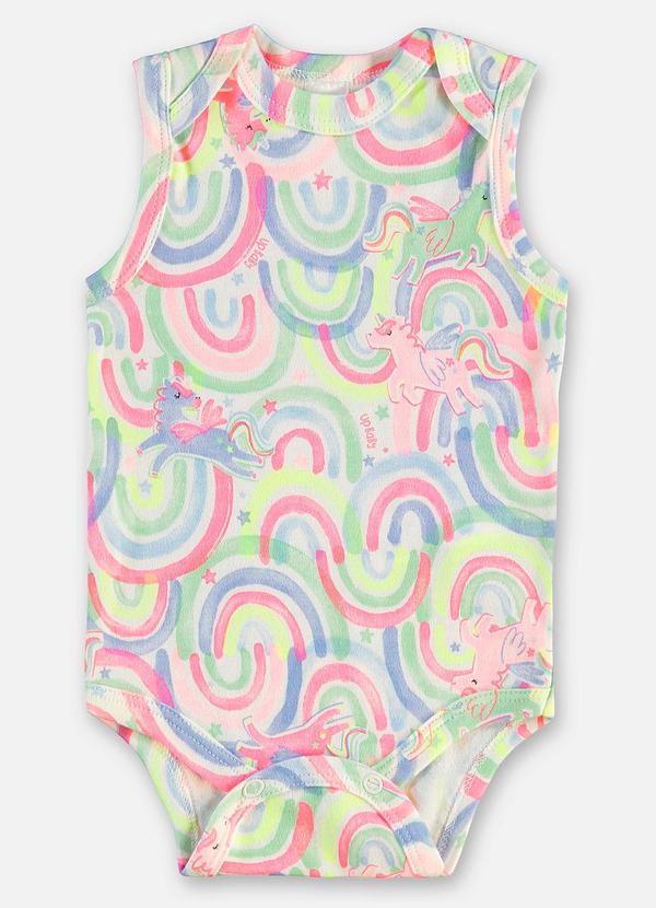Body Regata Suedine Bebê Menina Branco
