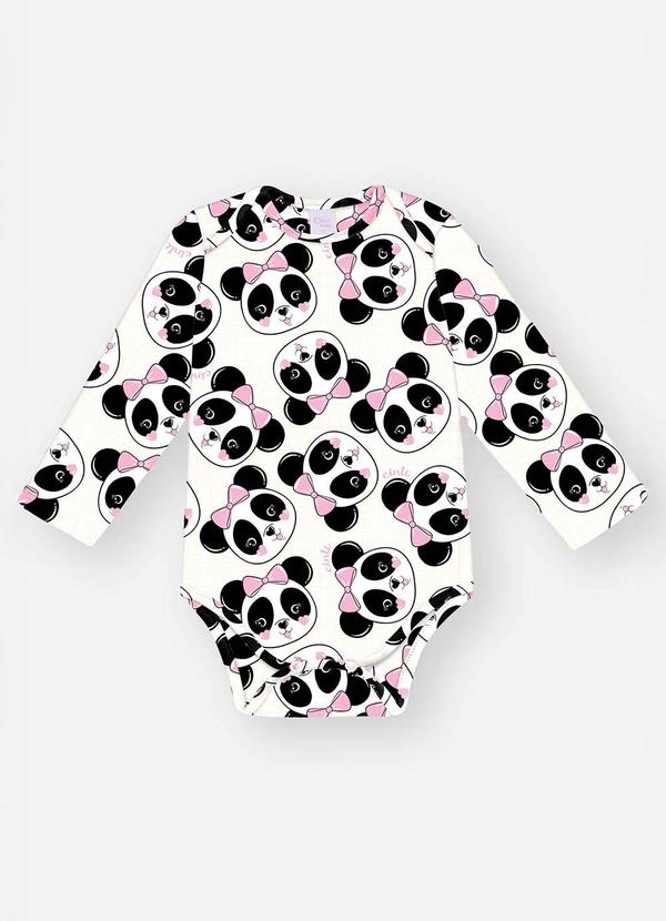 Body Térmico Bebê Menina Panda Nude