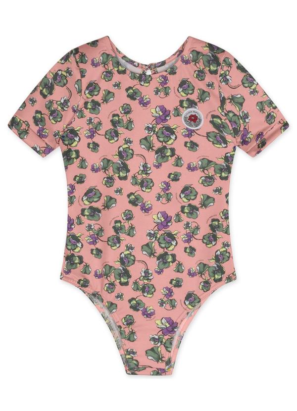 Vista 2 Body Thermo Dry Curto Infantil Feminino Rosa Lilica Ripilica Lilica Ripilica