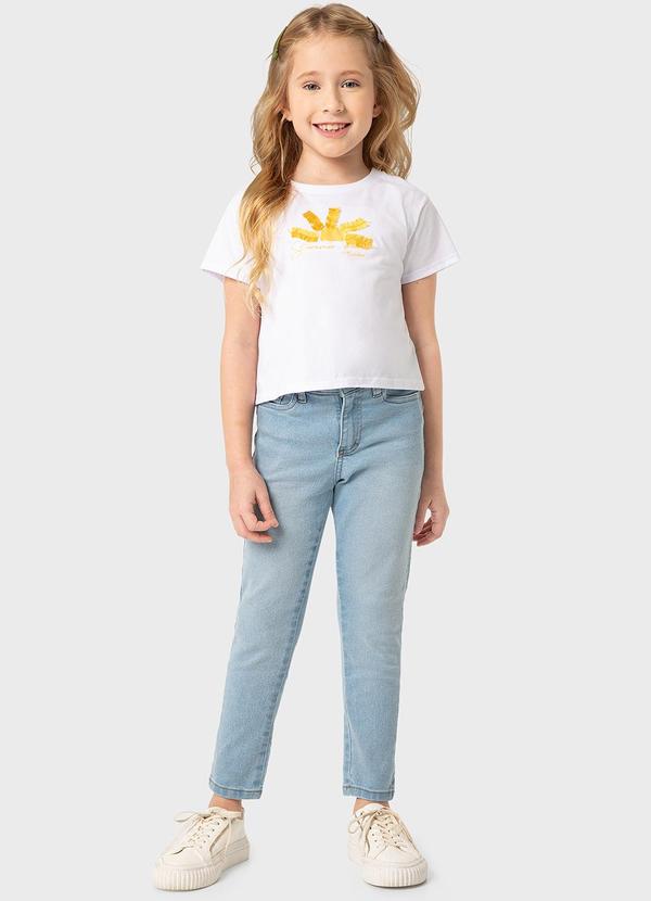 Vista 2 Calça Azul Claro Skinny Jeans Carinhoso Carinhoso