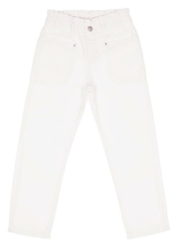 Calça Infantil Menina Jeans Branco