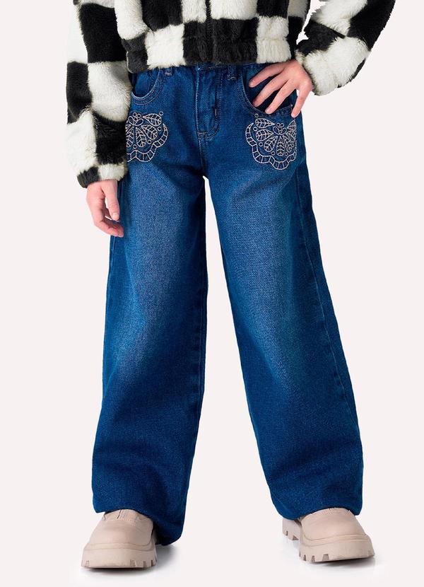 Calça Infantil Menina Jeans Jeans