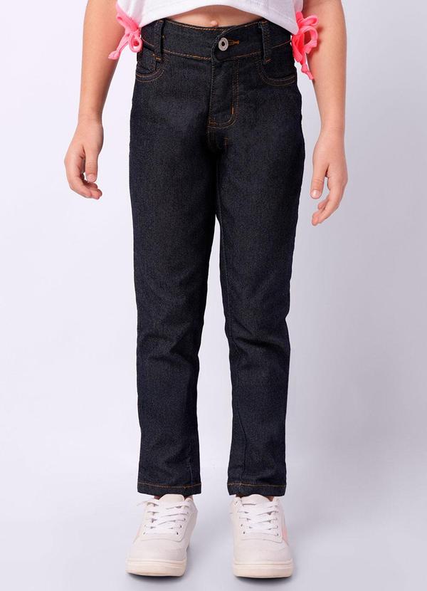 Calça Jeans Infantil Skinny Pespontada Azul