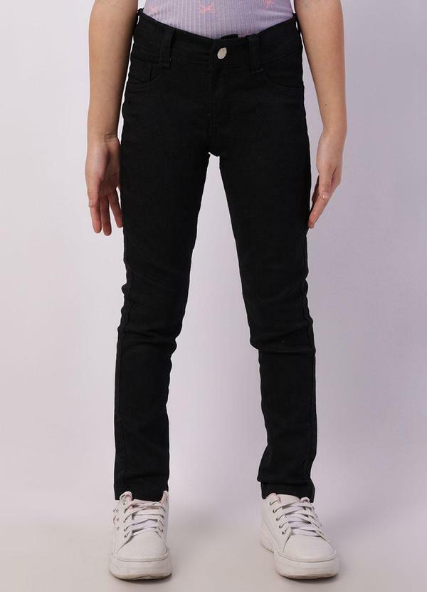Calça Jeans Infantil Skinny Preta
