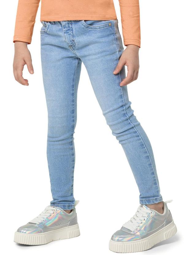 Calça Skinny Jeans Menina Azul