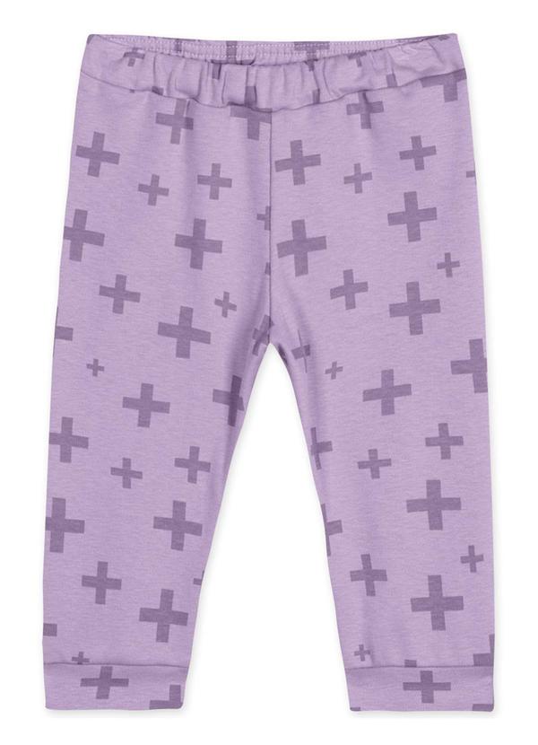 Calça Bebê Unissex Match Lilas