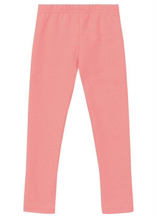 Calça Legging Básica Menina Molecotton Rosa