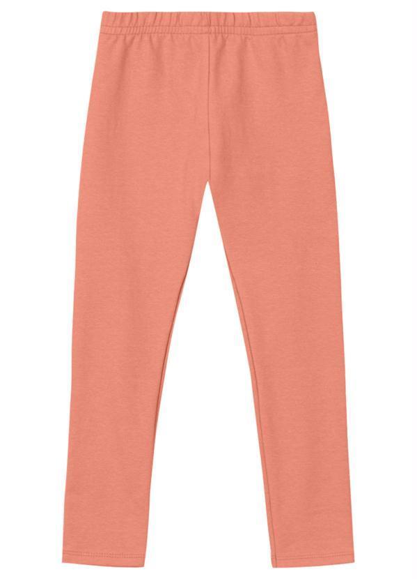 Vista 2 Calça Legging Básica Menina Molecotton Rosa Brandili Brandili