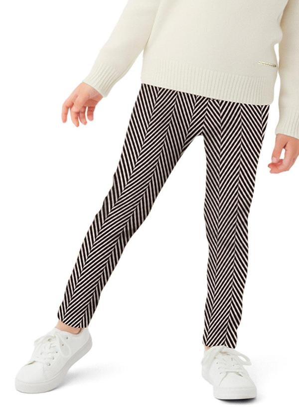Calça Legging Chevron Soft Cinza