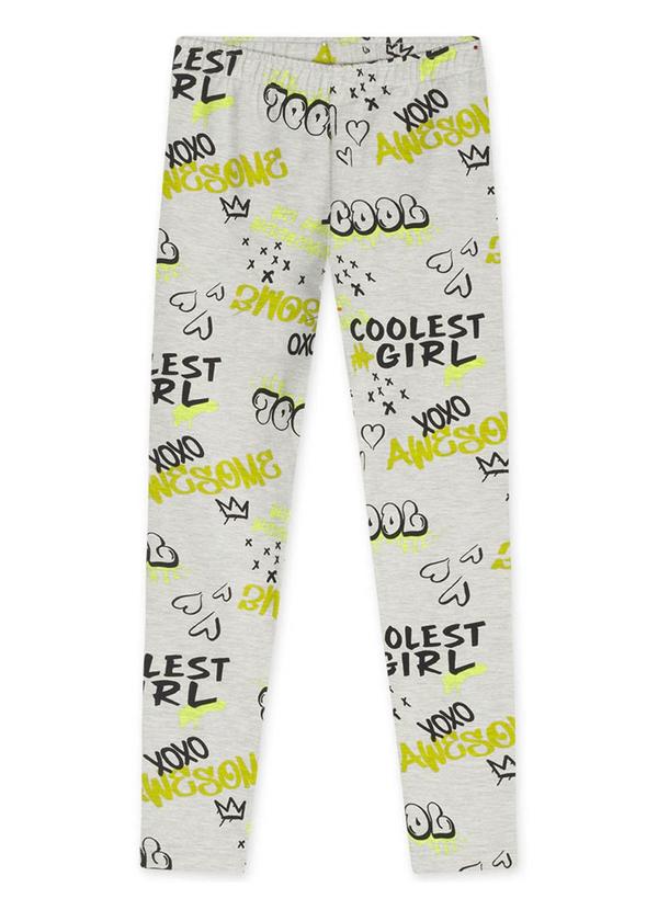 Vista 2 Calça Legging com Aroma Infantil Cinza Marisol Marisol