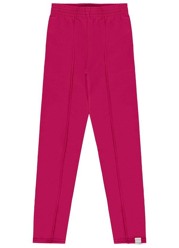 Vista 2 Calça Legging em Moletom MeninaRosa Malwee Kids Malwee Kids