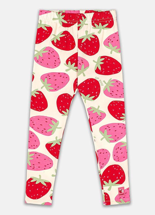Calça Legging Estampada Cotton Branco