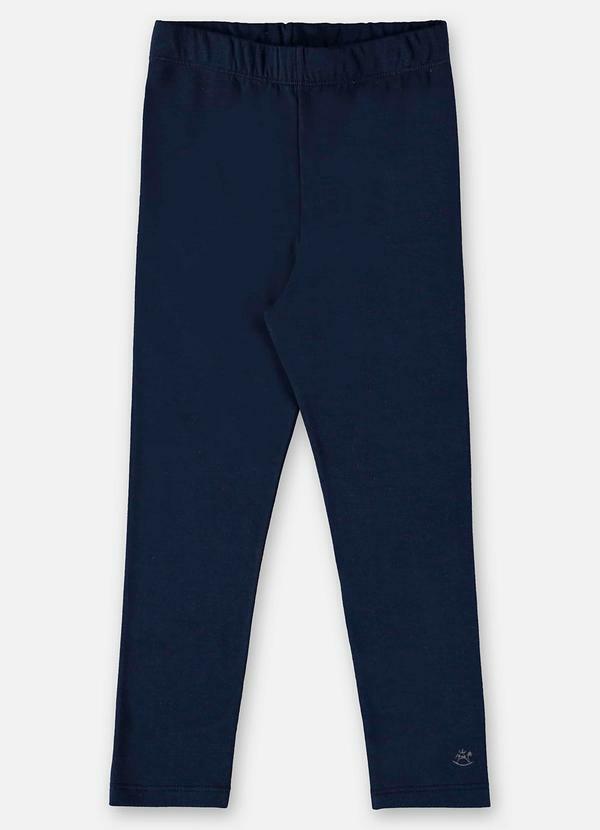 Calça Legging Infantil em Cotton Azul