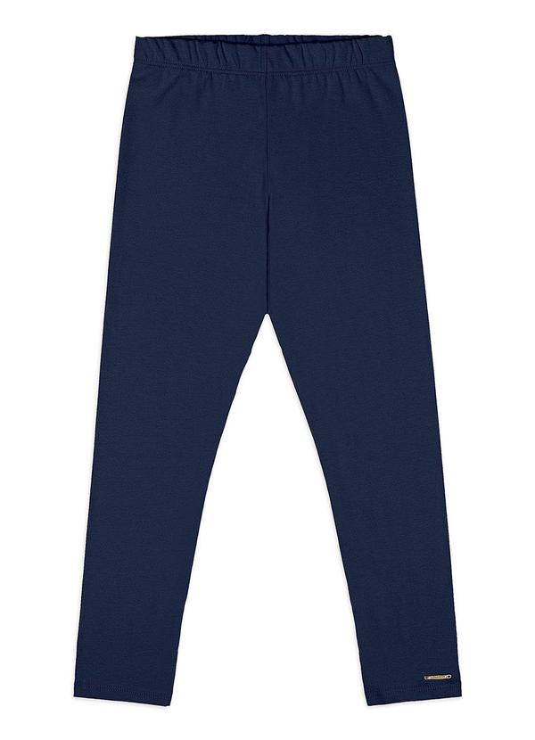 Calça Legging Infantil em Cotton Azul